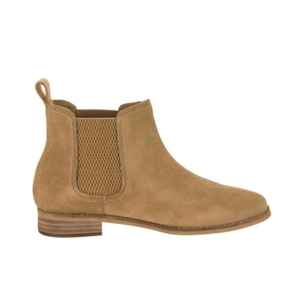 TOMS SIZE 8.5 ELLA SUEDE BROWN BOOTS